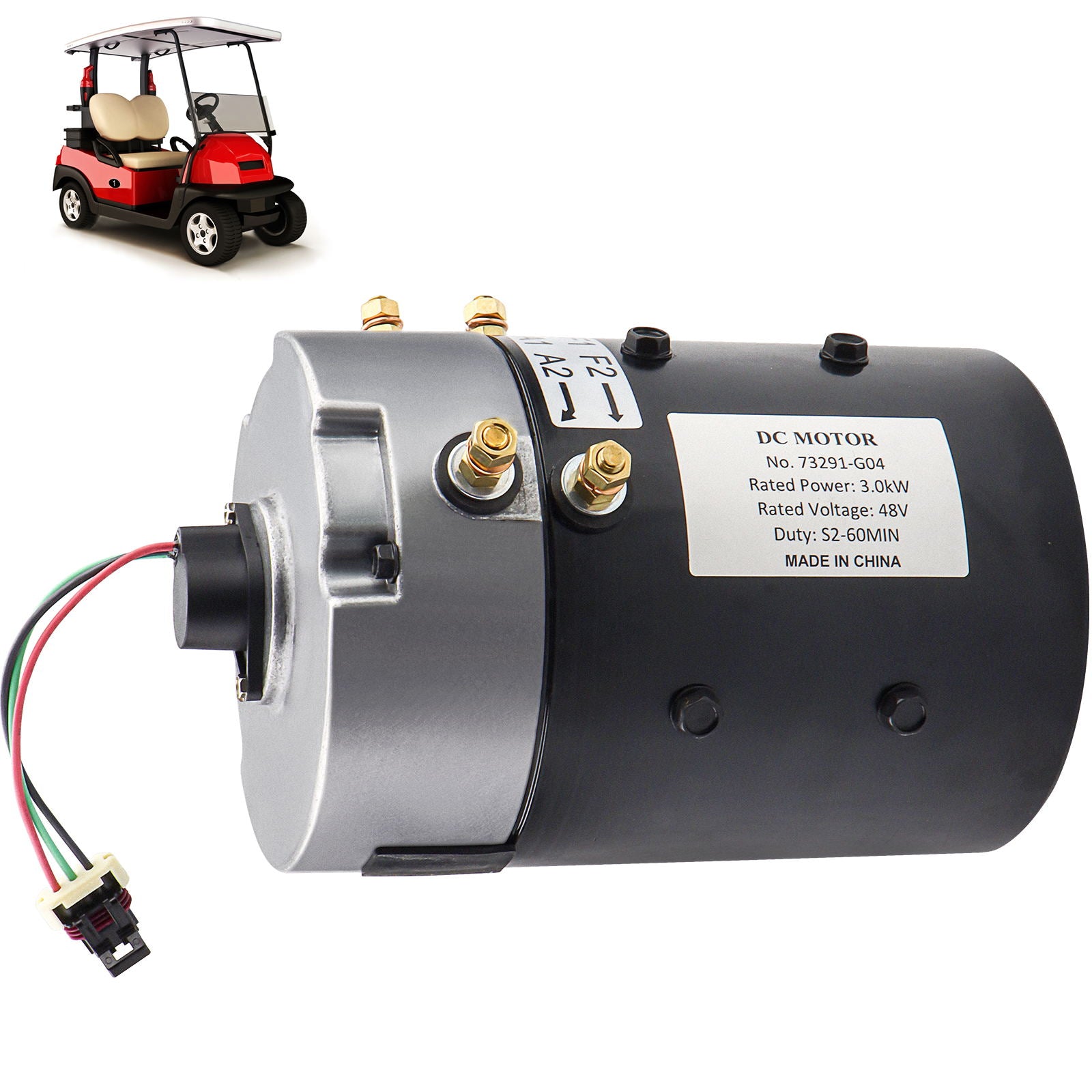 73291-G04 Golf Cart Motor,48V 7 HP DC Motor,Compatible with EZGO TXT Golf Cart,73291G04