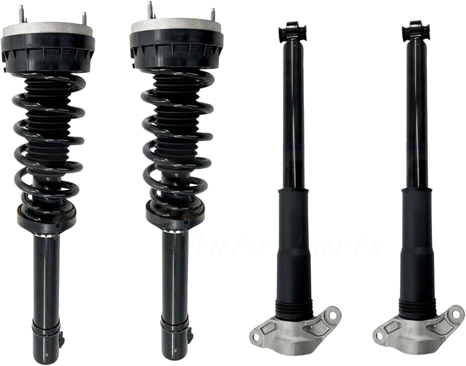 LR090615, LR141933 LR090655, LR108022 4X Front Rear Shock Struts Assys w/CVD Active Fit for Range Rover Velar L560 2017-2021