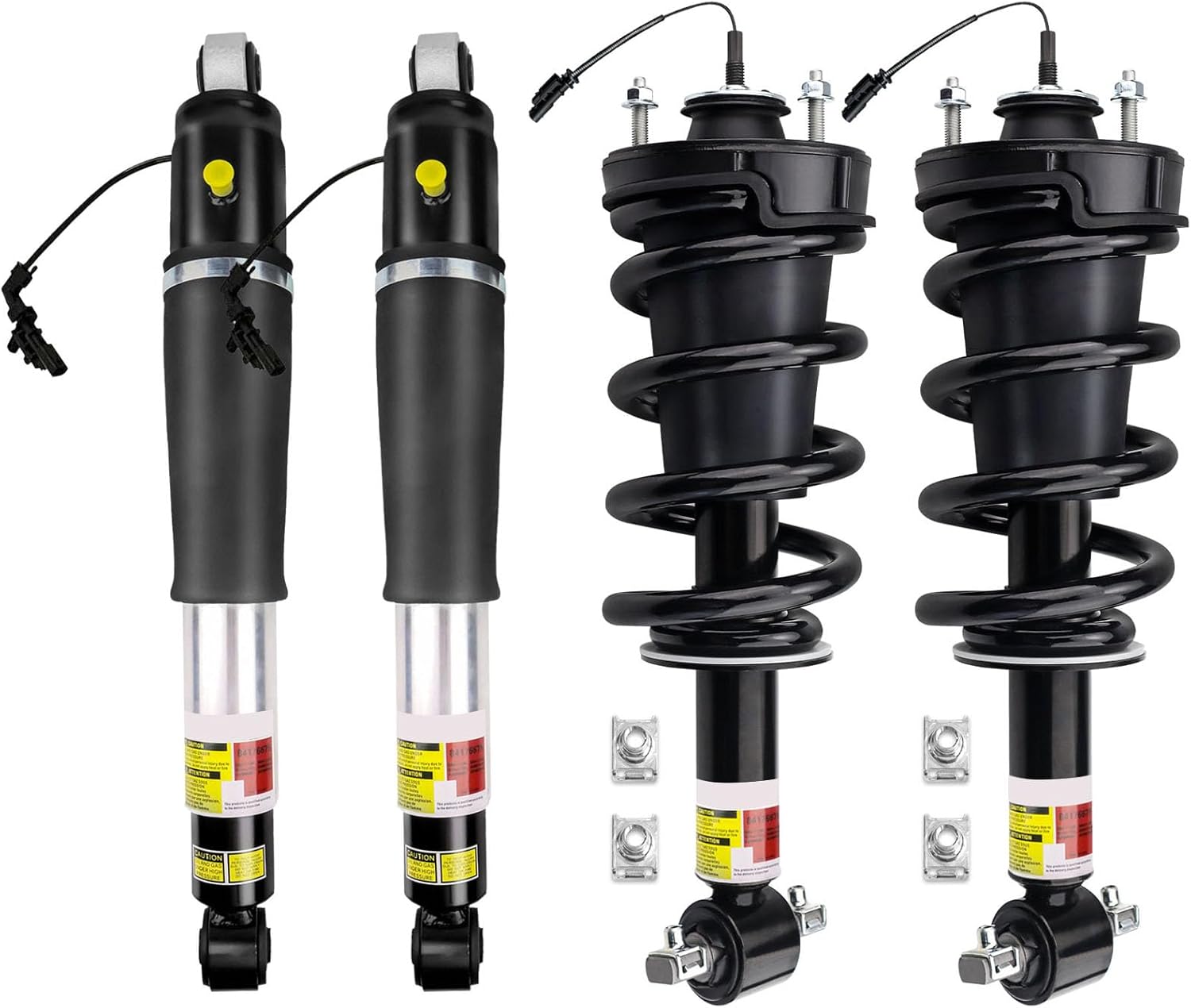 84176631 84176675 4PCS Front and Rear Air Shocks Struts Assembly Magnetic Ride Control Suspension For 2015-2020 Cadillac Escalade Chevy Tahoe Suburban GMC Yukon XL
