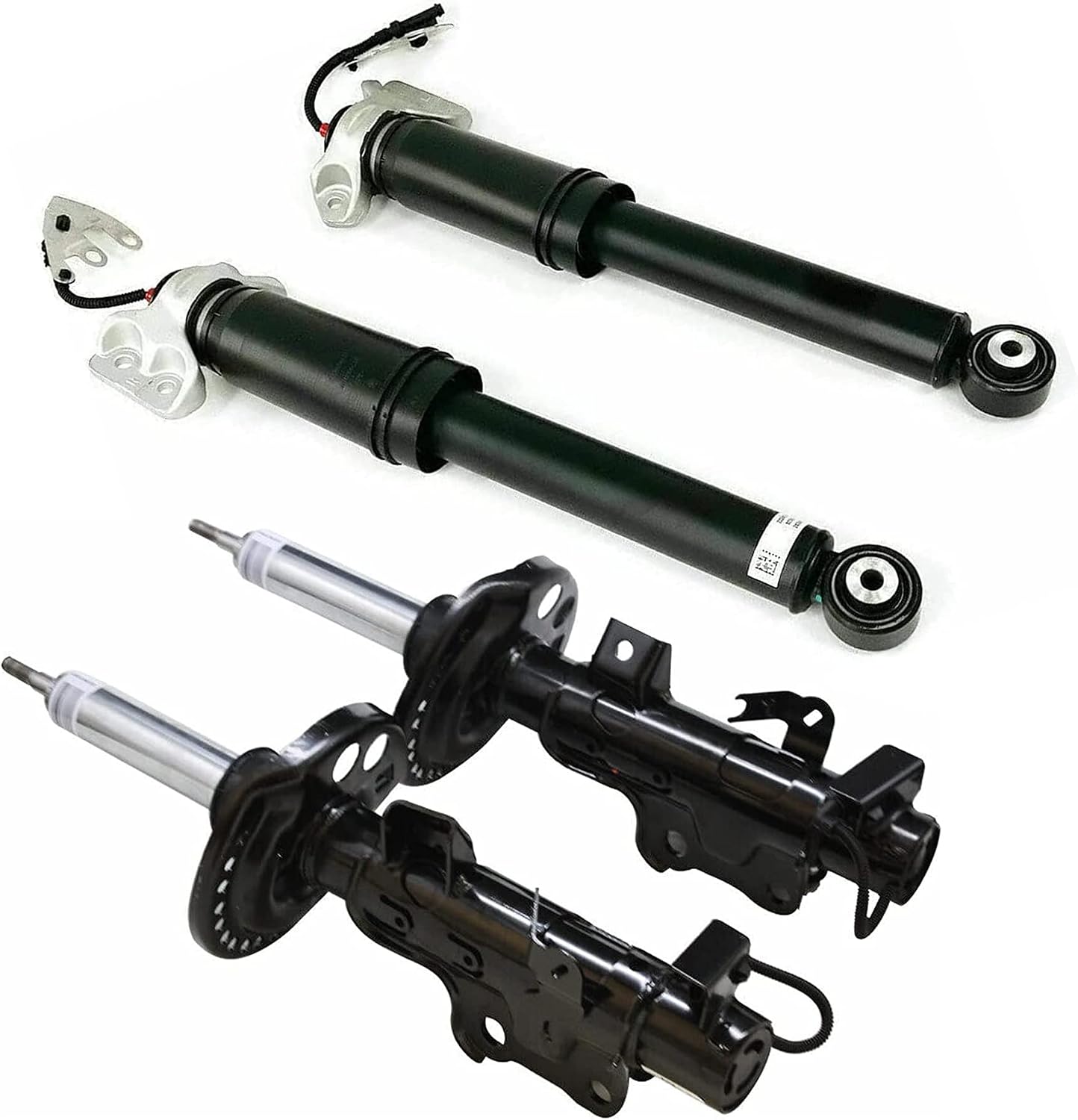 4PCS Front Rear Air Shock Absorbers w/Electric Struts For Cadillac CTS 2.0 3.6L 2014-2019 23142942, 23142943